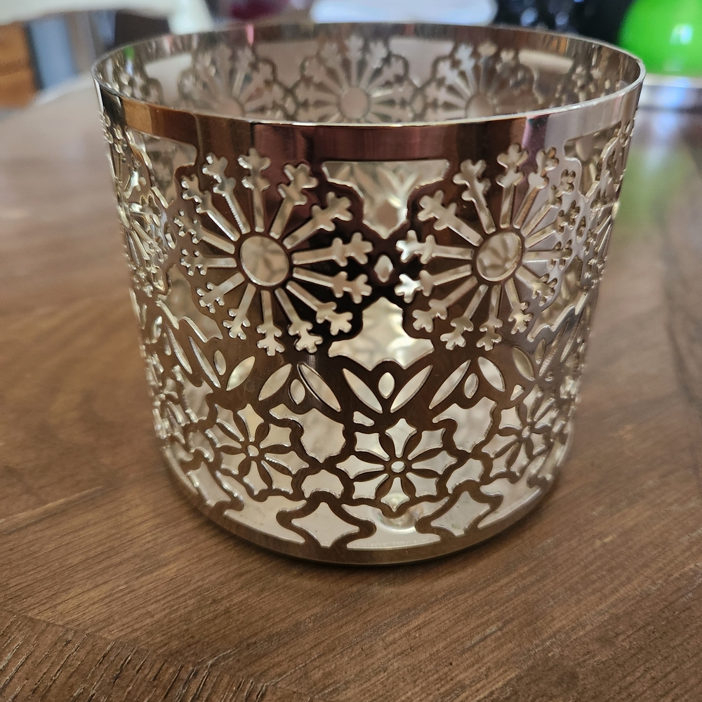 Decorative Gold Metal Filigree Candle Holder - Home Accents